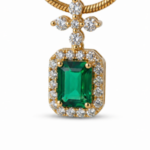 Green Emerald Royale Pendant Necklace