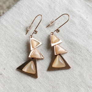 Golden Prism Drop Earrings