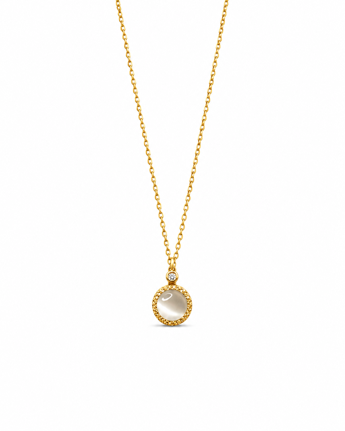 Celestial Halo Shell Pendant Necklace - Image 2