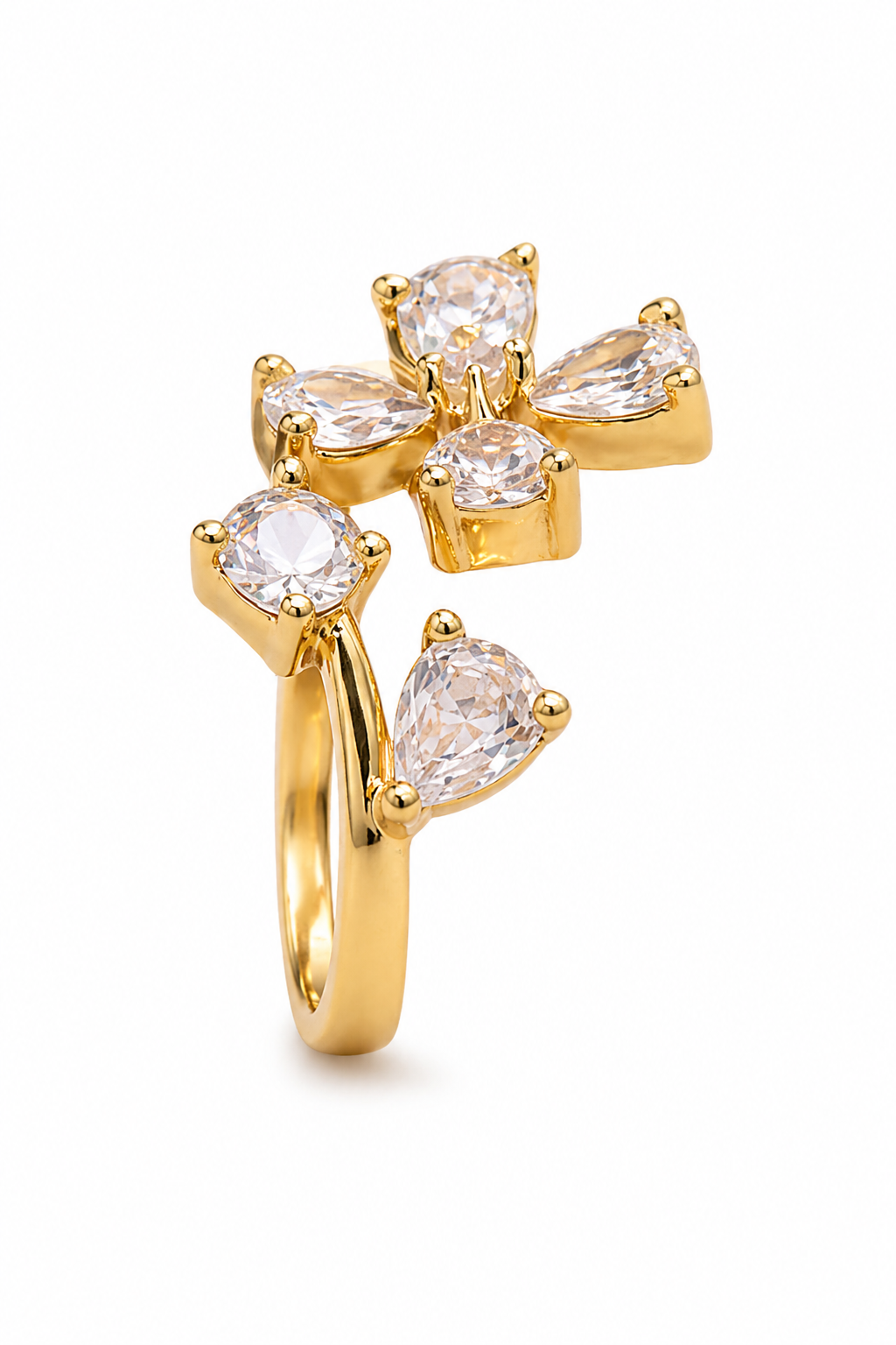 Elegant Black Clover Gold Plated Jewelry Set - Image 3