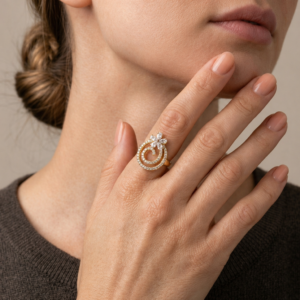 Royal Spiral Bloom Ring