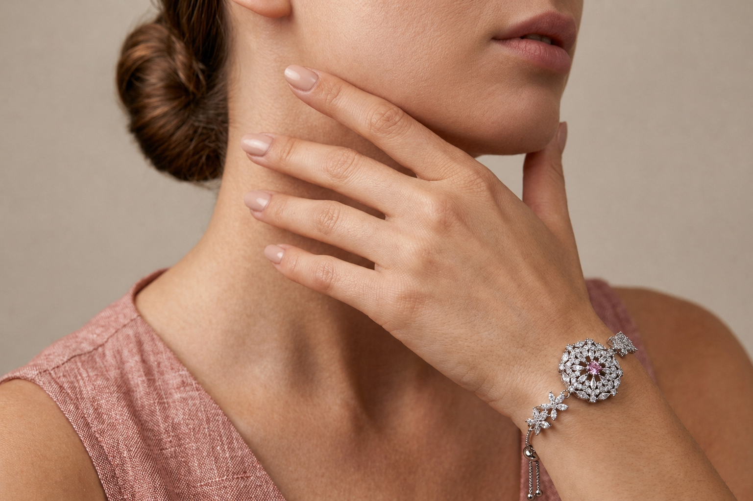 Rosé Celestia Bloom Bracelet