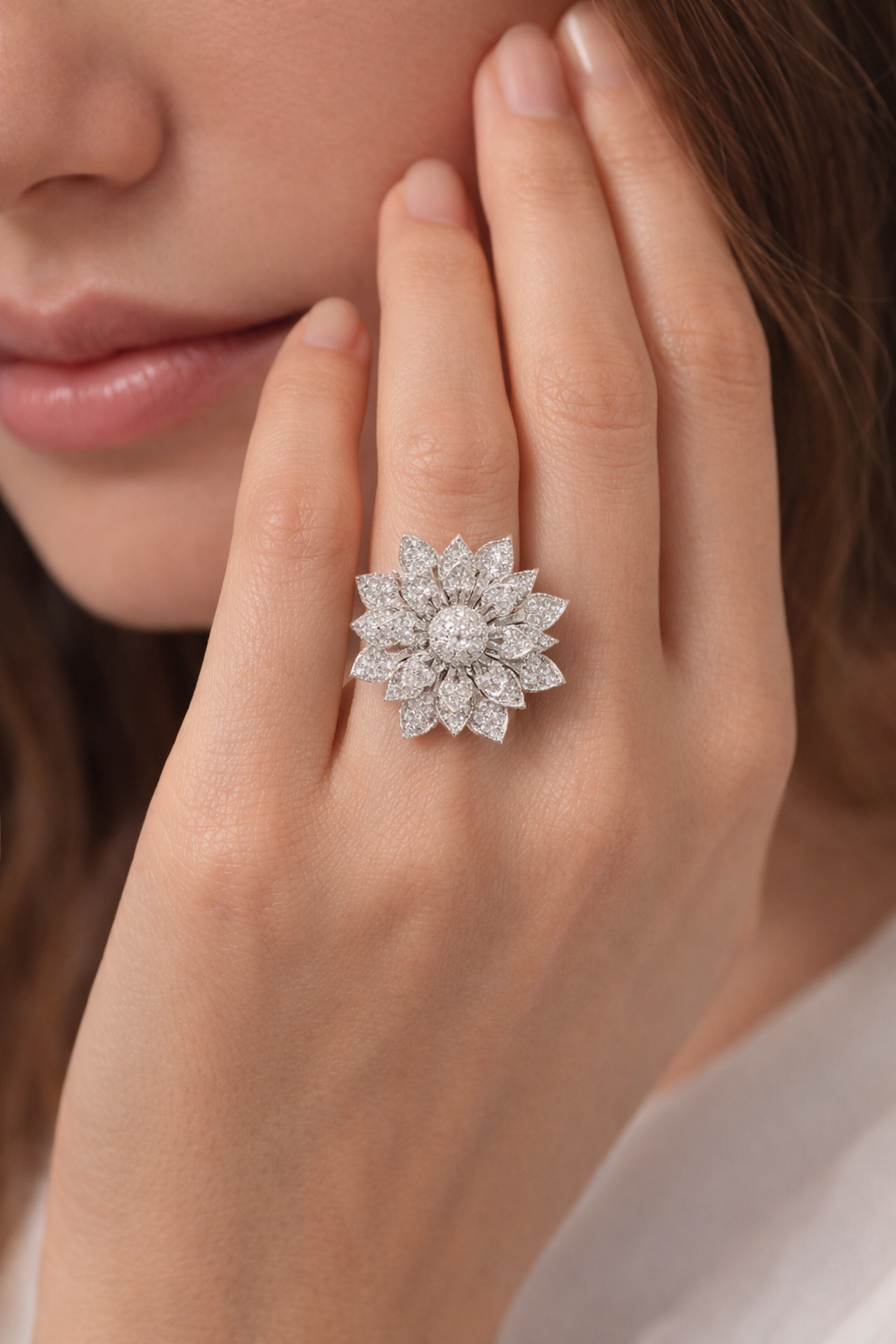 Royal Bloom Luxe Crystal Ring