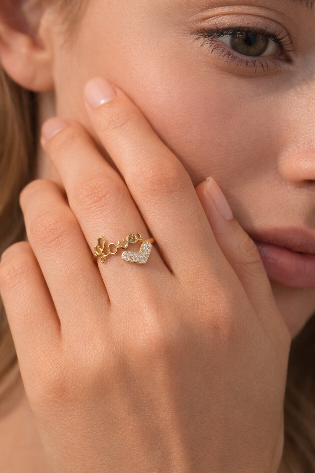 Love Charm Open Ring