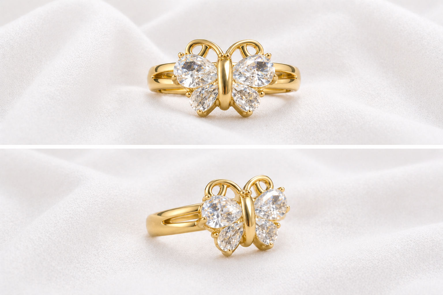 Butterfly Glow Crystal Ring - Image 3