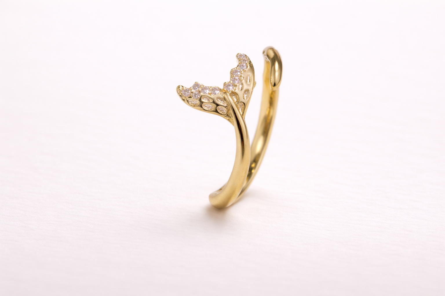 Winged Elegance Open Ring
