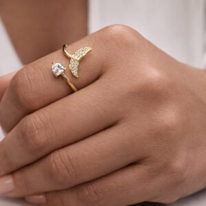 Mermaid Spark Open Ring