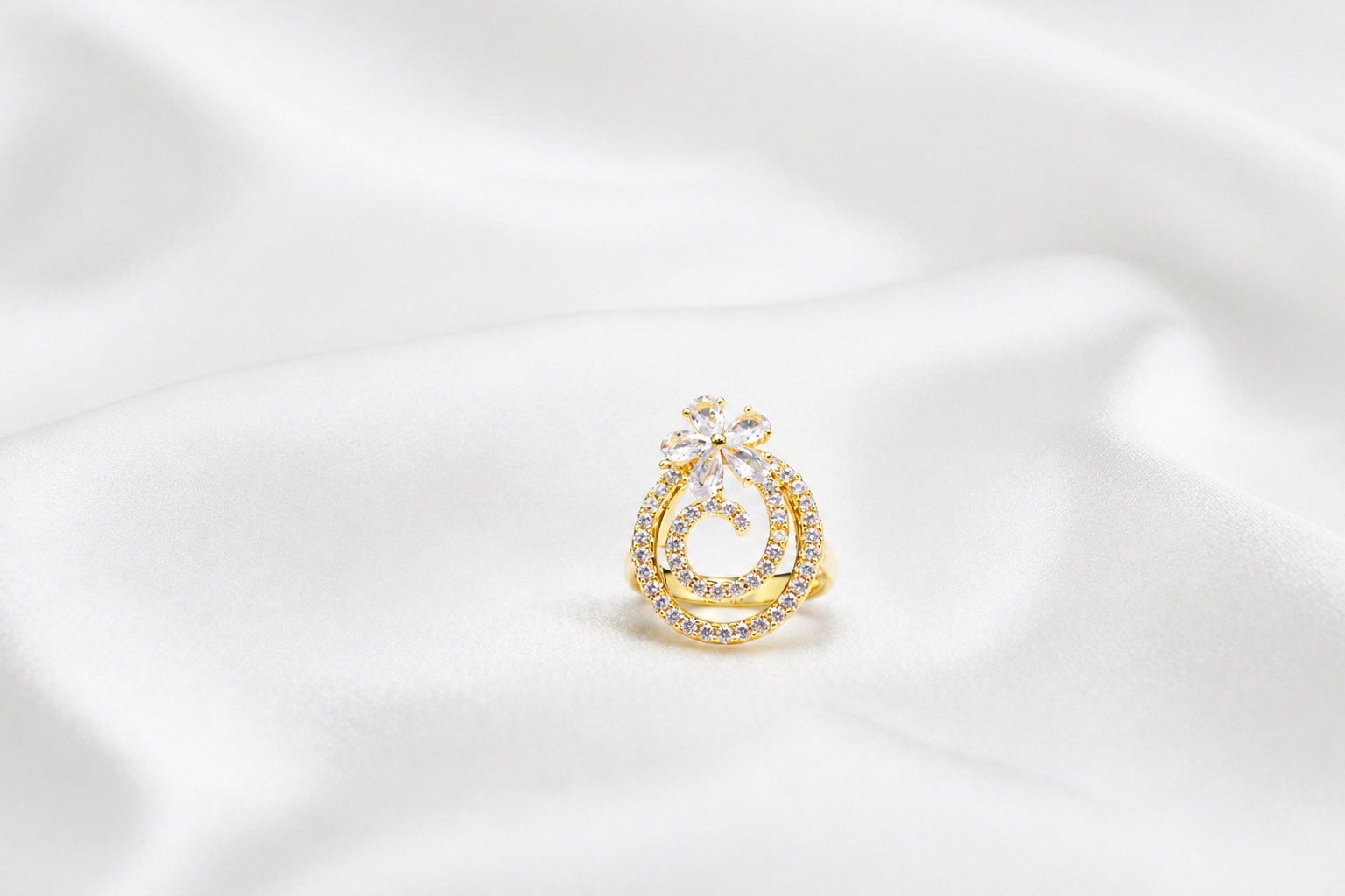 Royal Spiral Bloom Ring - Image 2